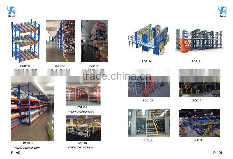 Industrial warehouse storage steel double deep beam pallet rack