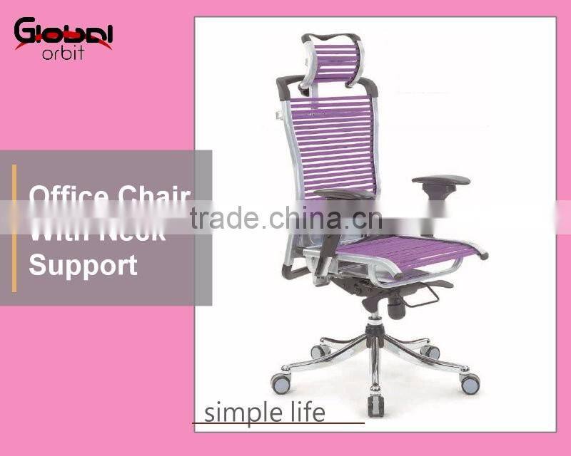 High quality armrest office chair, simple design executive mesh chair