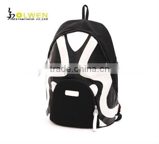 2013 special style school backpack for teen-agers with canvas