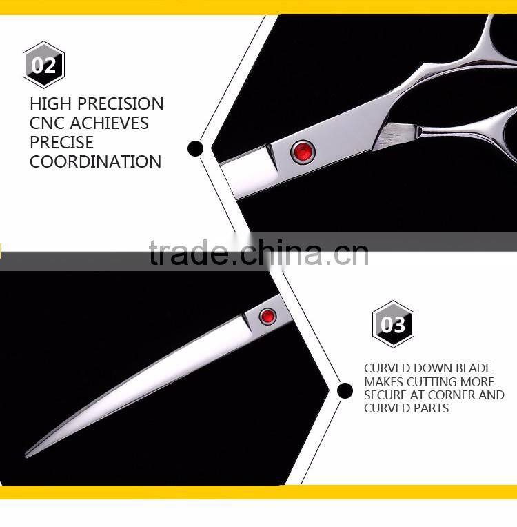 2017 design quality reliability dog scissors 8.0 inch hot sale pet grooming scissors