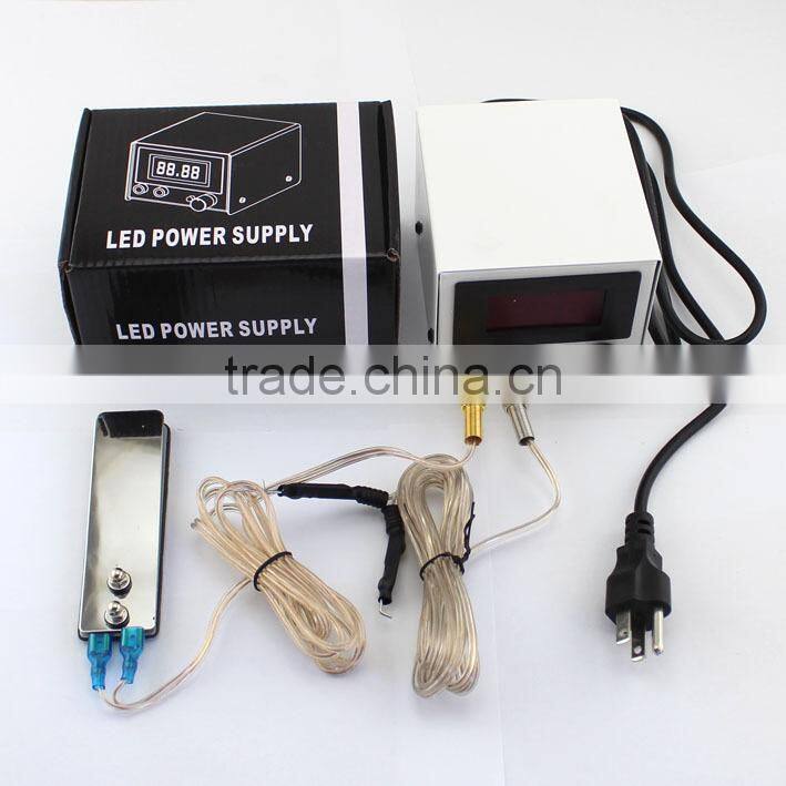 Professonal Tattoo Machine Power Supply Kit Set w/ Clip Cord, Foot Pedal