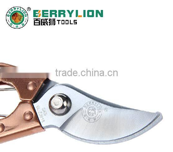 Berrylion Hot Sale Gardening Shears 65# Steel Gardening bypass Pruner