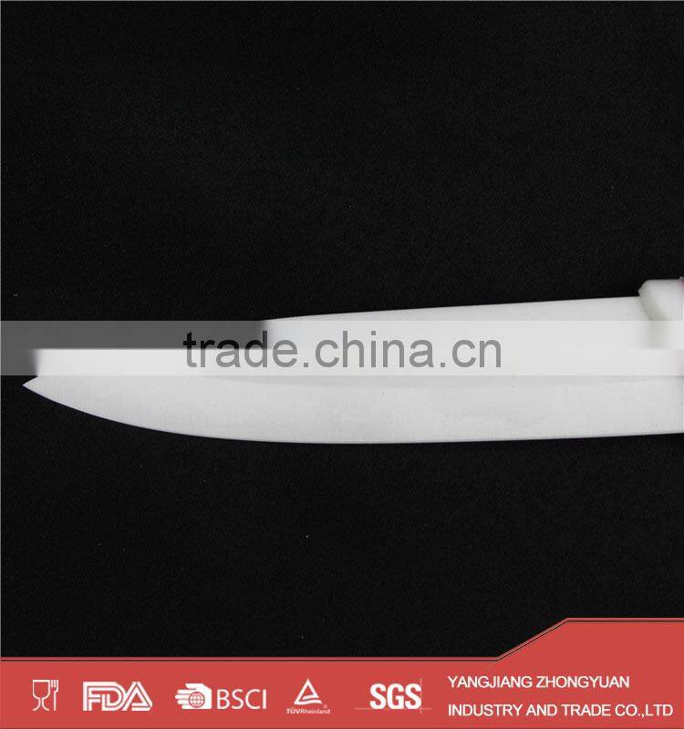 5 pcs set of ceramic kitchen knives set with acrylic knife block and peeler