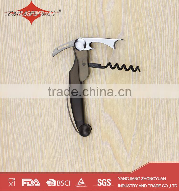 Wine accessories plastic corkscrew wine opener