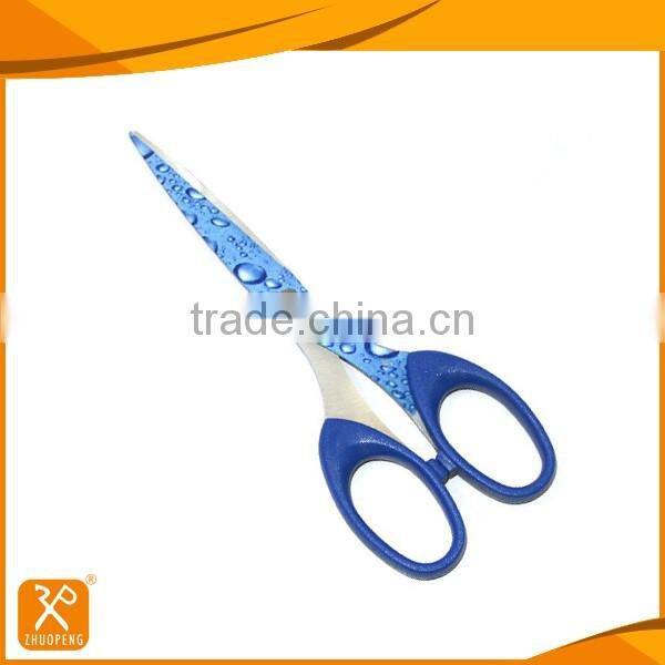 6-1/4'' Beautiful blade pattern colorful stationery scissors