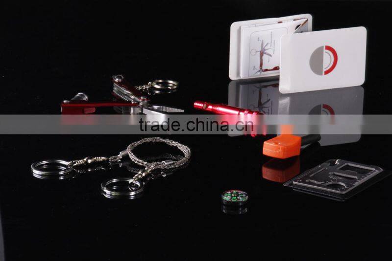 Camping SOS Equipment self-help box / outdoor survival kit for wholesale