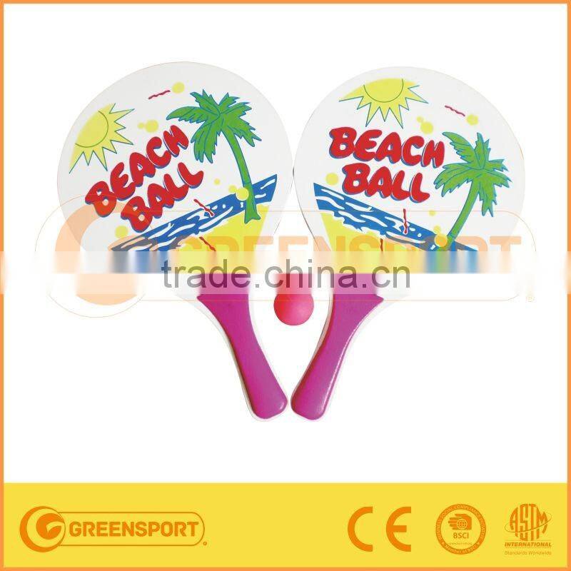 Promotional Wooden Beach Racket with Sedex Audit for wholesell