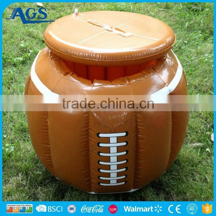 Top sell pumpkin shape pvc inflatable beer cooler with lid