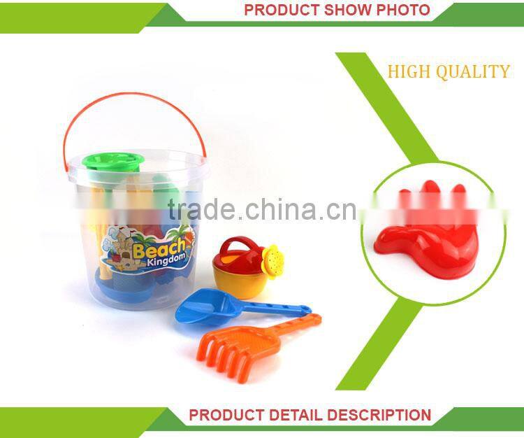 Hot selling outdoor kids sand beach toys plastic water bucket