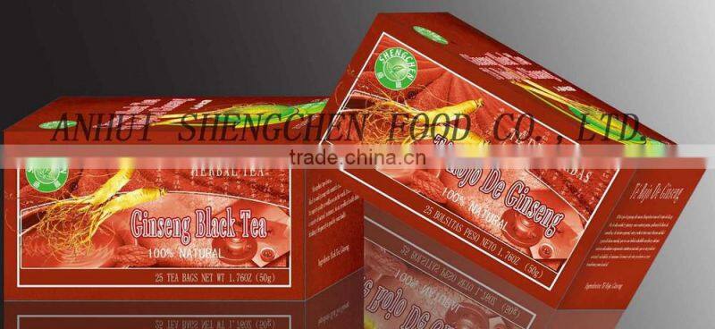 Ginseng Black Teabag, flavor teabag, herbal teabag