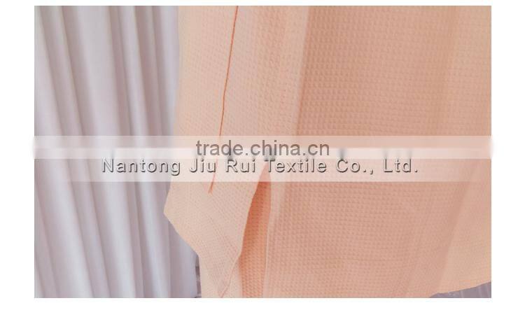 95% Cotton 4 Solid Colors Man and Women Short Sleeve Pyjamas Soft Sweat Steaming Clothes Spring and Summer Waffle Sleepwear