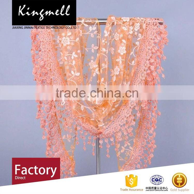 Custom-made Digital Printing Polyester Lace Scarf