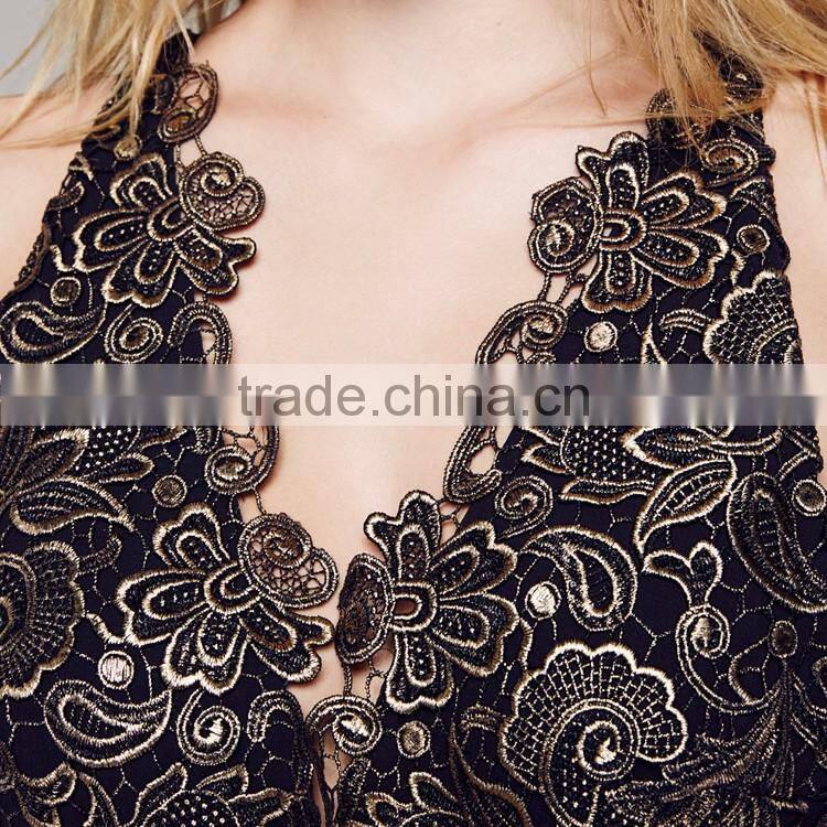 New Arrival Sexy Floral Lace Dresses for Women Party Wear 2016 HSd7093