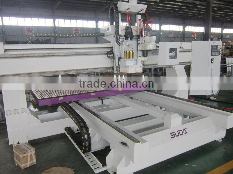 SUDA hot sale cnc router , cnc woodworks ruter , furniture engraver machine with table moving