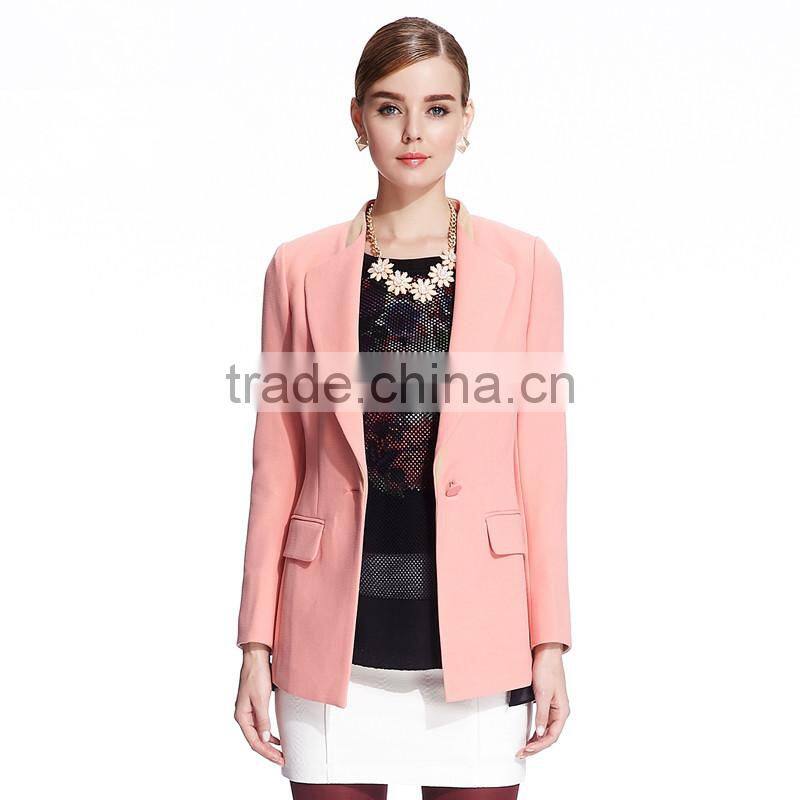 Leisure, Show Thin, Long Sleeve Short Coat Ladies Suit