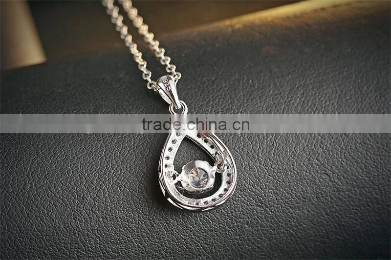 Fashion Heart Shaped Pendant for sterling silver jewelry necklace 925 silver