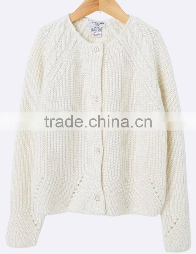 High Quality hand made crochet mesh stylish girls sweater cardigan(BKNB27)