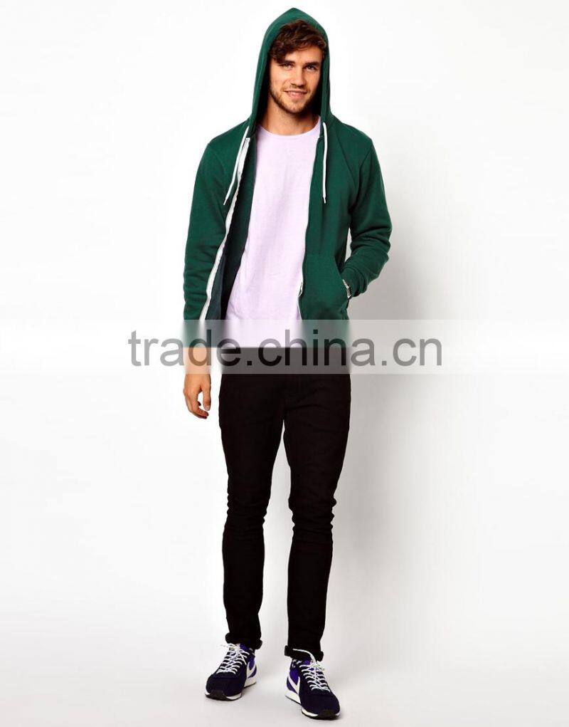 Green Custom Flex Zip Up Hoodie Custom Made Sports Hoodie