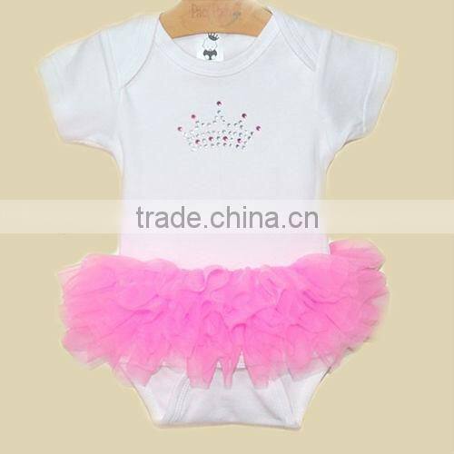 Hot sale ! Fashionable Girls Boutique Children Summer Lace Romper with Straps and Bow for Infant ,Toddler