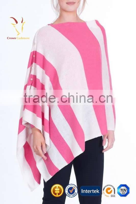 2016 Hot Sale Cashmere Poncho Sweater Pnocho Cashmere with Buttons