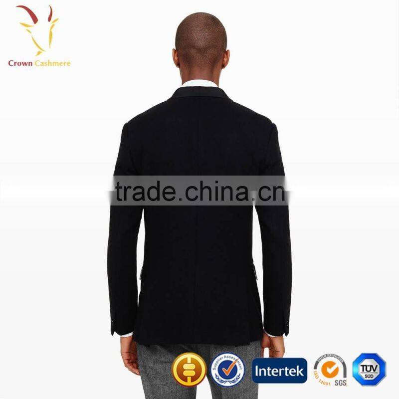 V Neck Custom Winter Men Woolen Suit