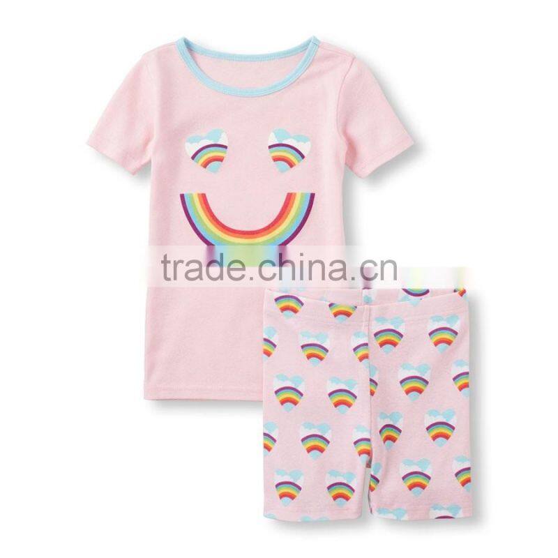 Girls Poodle printed short pajama set
