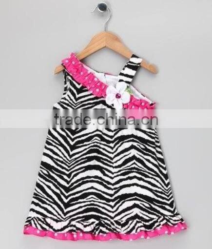China Supplier baby girl remake Easter dress kids birthday party dresses infant girl chevron remake frock design