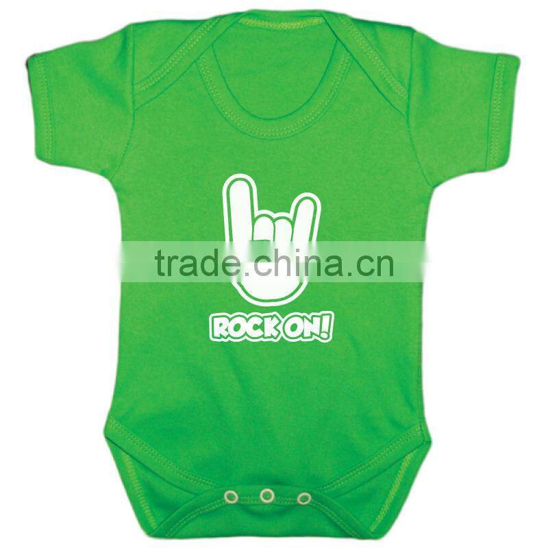 ROCK ON Gesture Baby Bodysuits Cotton Unisex