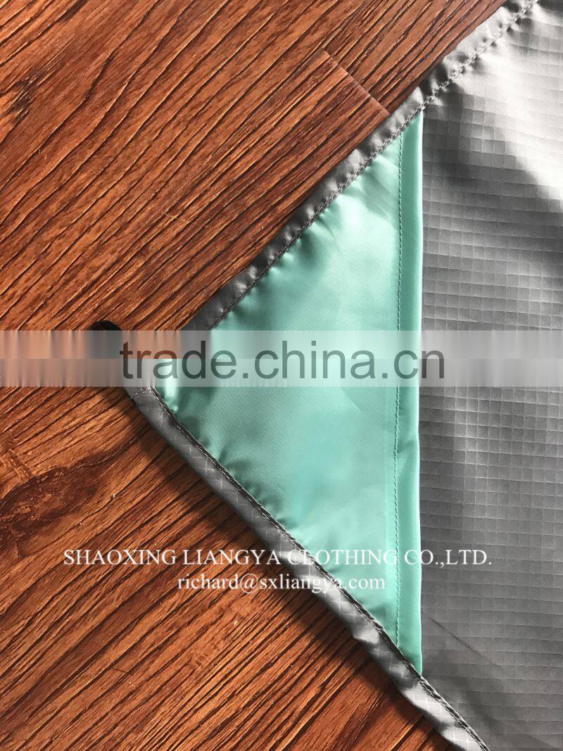 2017 Cheap beach blanket round custom waterproof black picnic mat camping picnic mat compact pocket blanket