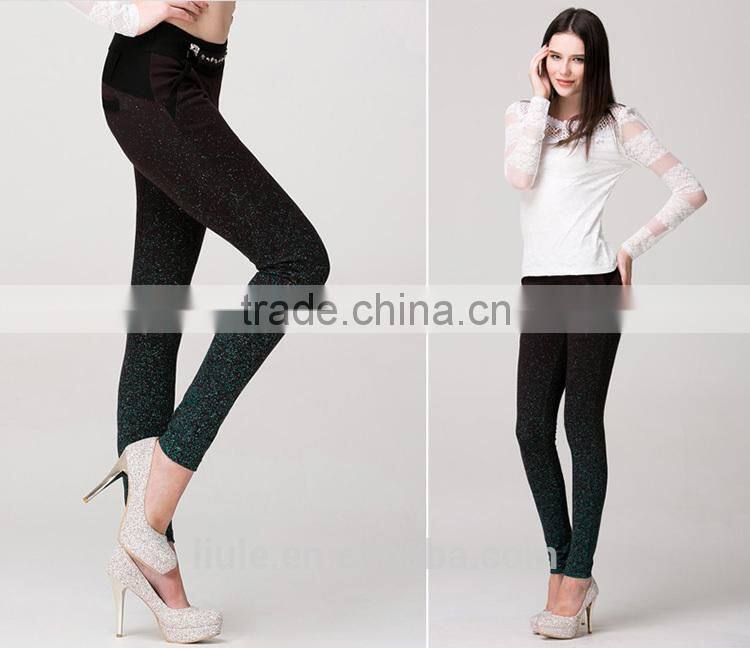 new product in China korean pants with diamonds decoration