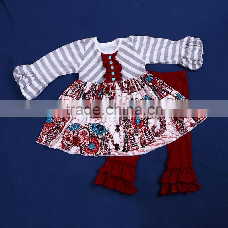 Children's Boutique Clothing Spring Summer Carousel Pattern Set QL-92