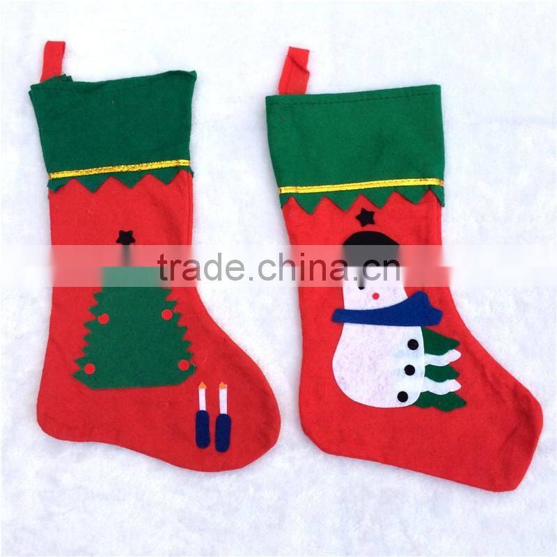 Christmas Tree Hanging Snowman Stocking for Home Decoration