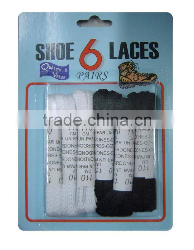 6PAIRS denim fabric flat shoe laces