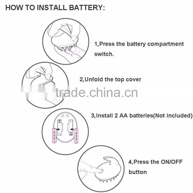 Cute Rabbit Shampoo Head Massager Electric Scalp Massager