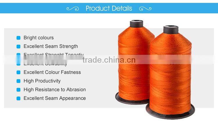 210D/3 70tex 40tickets Excellent strengh tenacity filament polyester bonded sewing thread