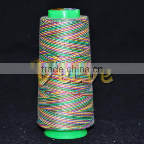 40S 100% Cotton Embroidery Thread Multiple-color Cotton Colorful Embroidery Thread