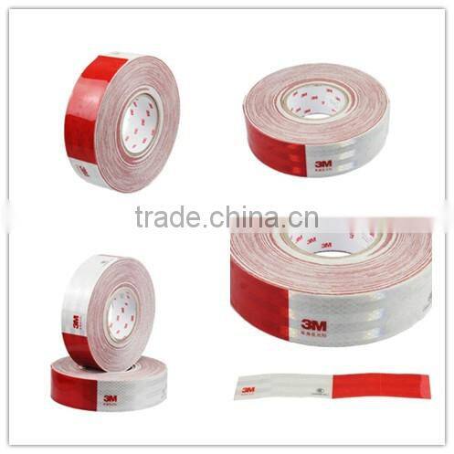 Easy Removable white red reflective tape car/vehicle safety warning sticker