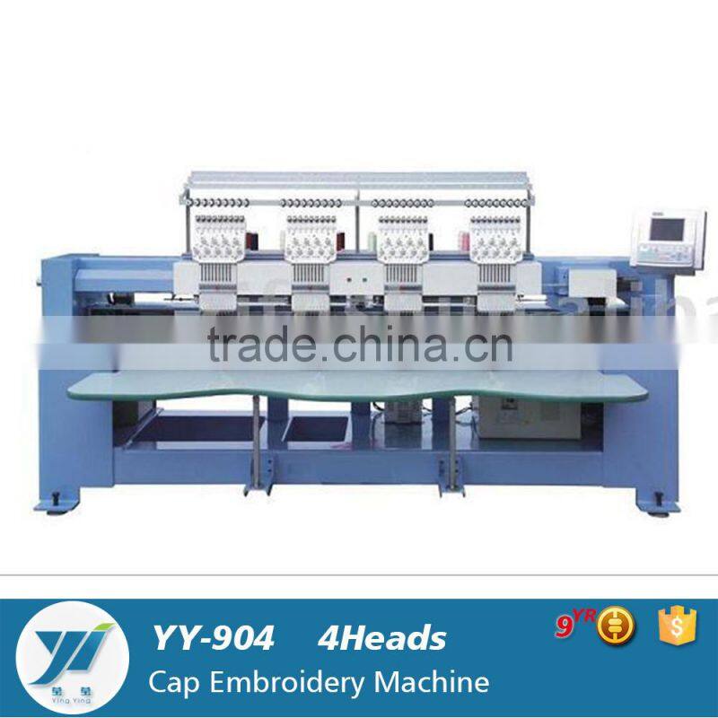 YingYing 4heads cap used computerized embroidery machine