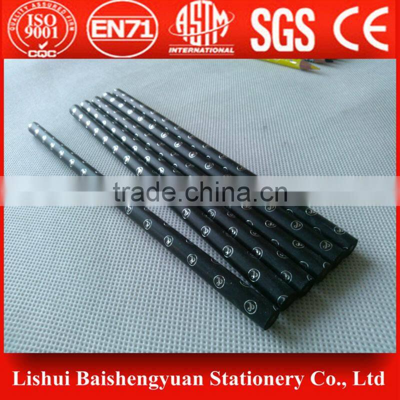 black wood pencil without eraser