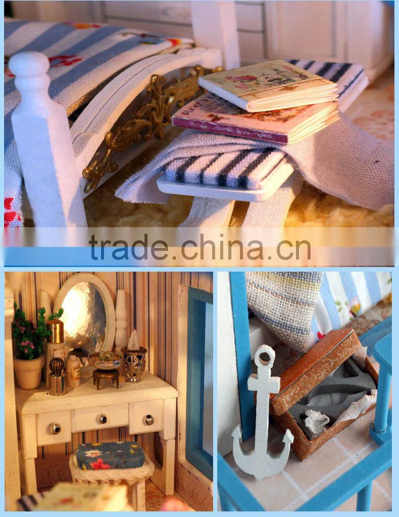 2015 Wooden doll house,DIY doll house