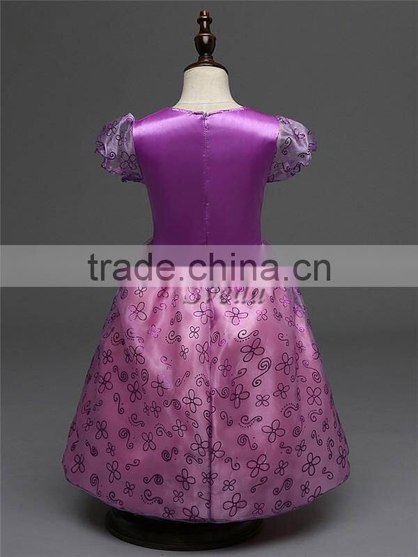 Wholesale Children's clothing Grimm's Fairy Tales Rapunzel Princess Dress Party Girls dress Fashion dress