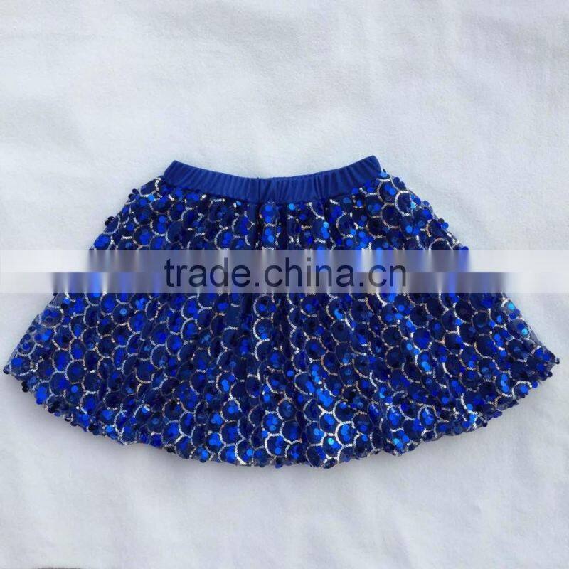 The Newest Design Girl Dress Wholesale Kids Clothes Scale Pattern Sequin Baby Skirt