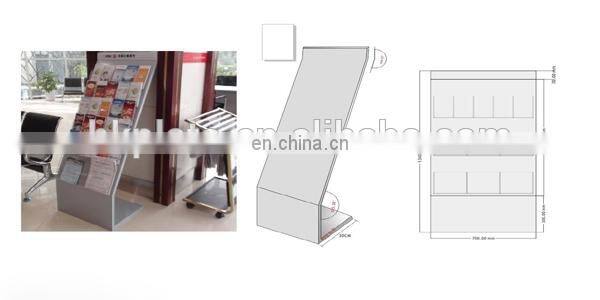 HOT! 2014 magazine display racks,paper shelf,book shelf for show