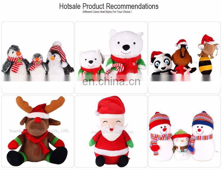 2016 Hot lovely wholesale custom christmas penguin plush toys