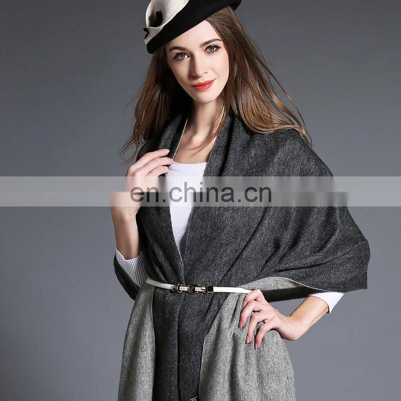 Wholesal Higher Quality 100% Cashmere Scarf Pashmina Grey