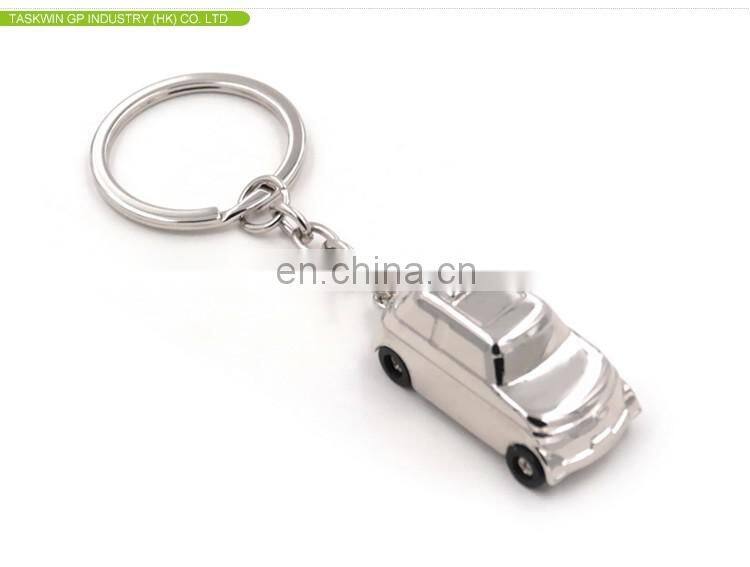 OEM wholesale customize zinc alloy shiny 3D metal car keychain