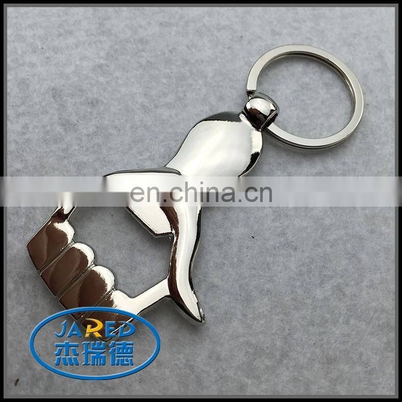 promotional custom molded 3D metal keychain football plastic keyring