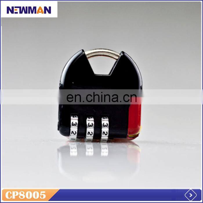 NEWMAN CP8029 small custom OEM travel luggage combination plastic lock