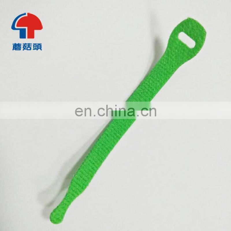 Cloth Reusable Cable Ties Fastening Straps Black Nylon Hook and Loop Cord Ties