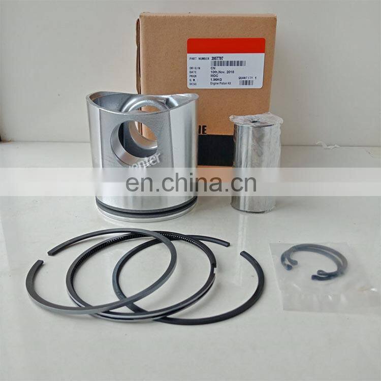 6BT 6D102 Diesel Engine Piston Kit 3957797 For PC200-7 PC240-6 R225LC-7 excavator